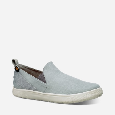 Teva Voya Slip On - Men's Teva Slip Ons - Grey | India (ILZB84506)